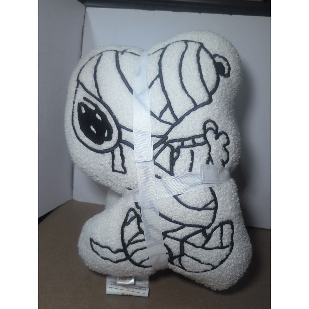 Peanuts Snoopy & Woodstock Halloween Mummy Pillow Set of Two New 2025